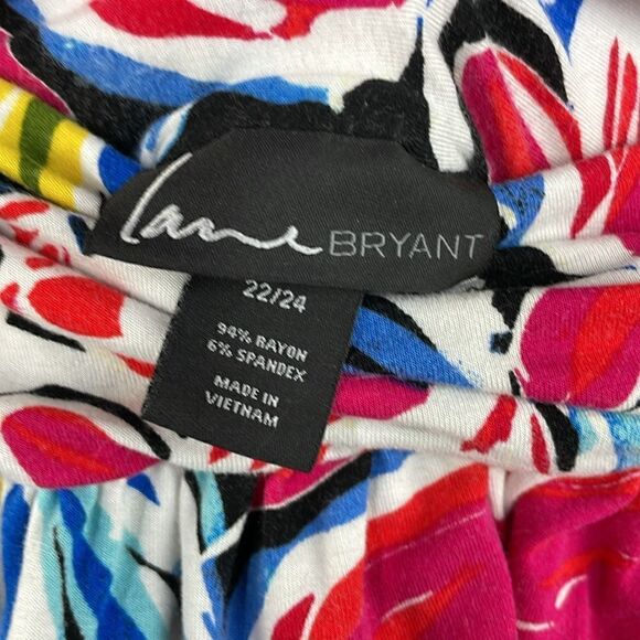 Lane Bryant Floral Print Pull On Mini Skirt size 22/24 plus size - Picture 6 of 8